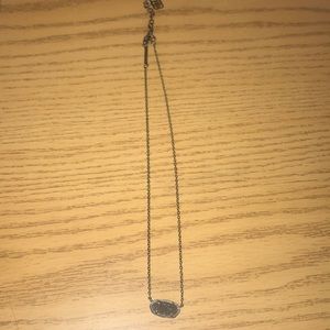 All black Kendra Scott necklace